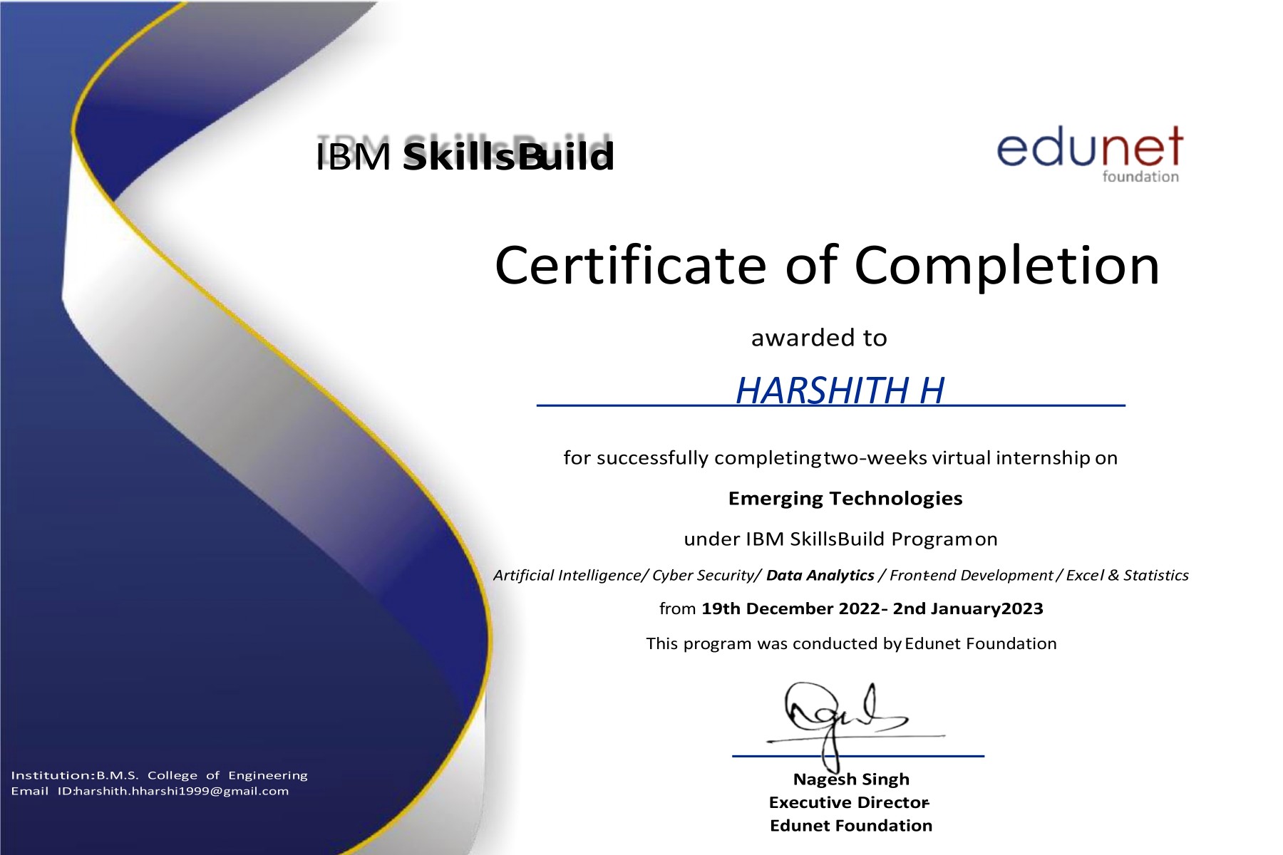 certification